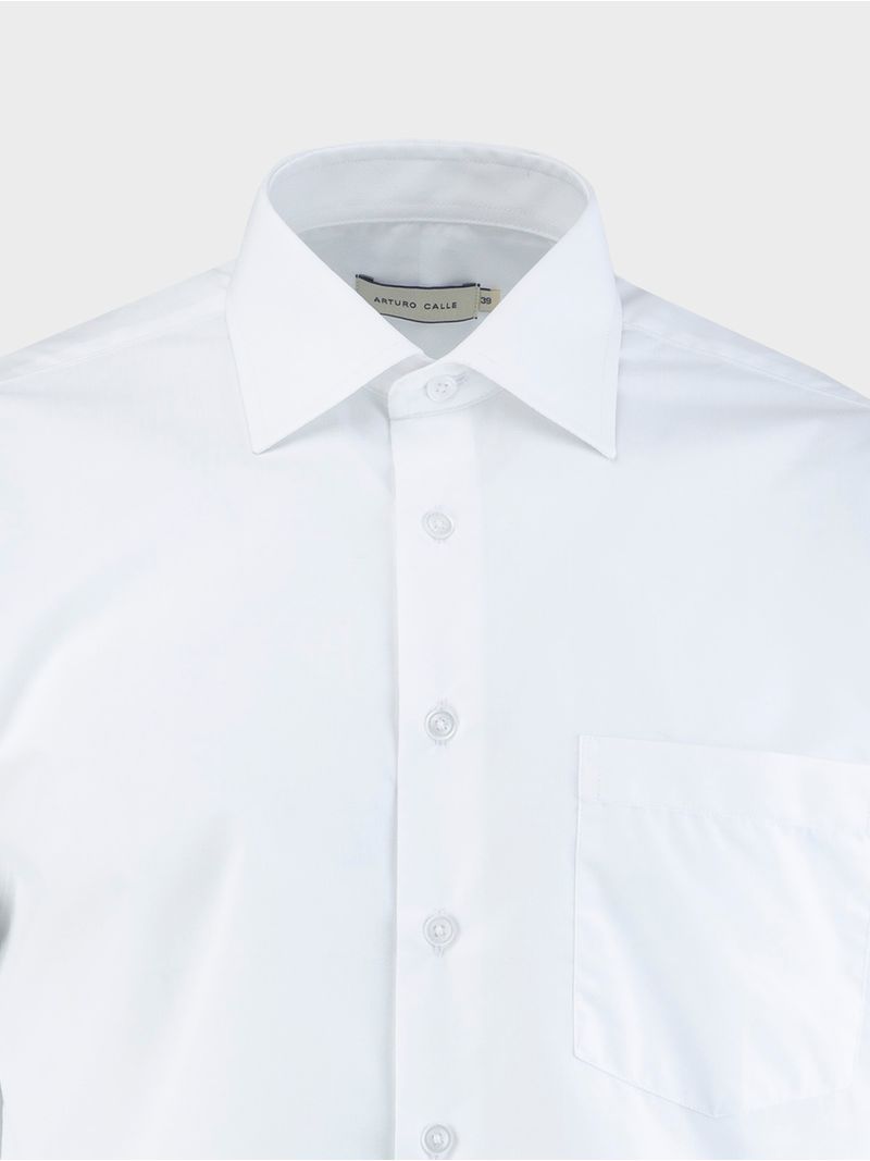 Camisa formal blanca para hombre