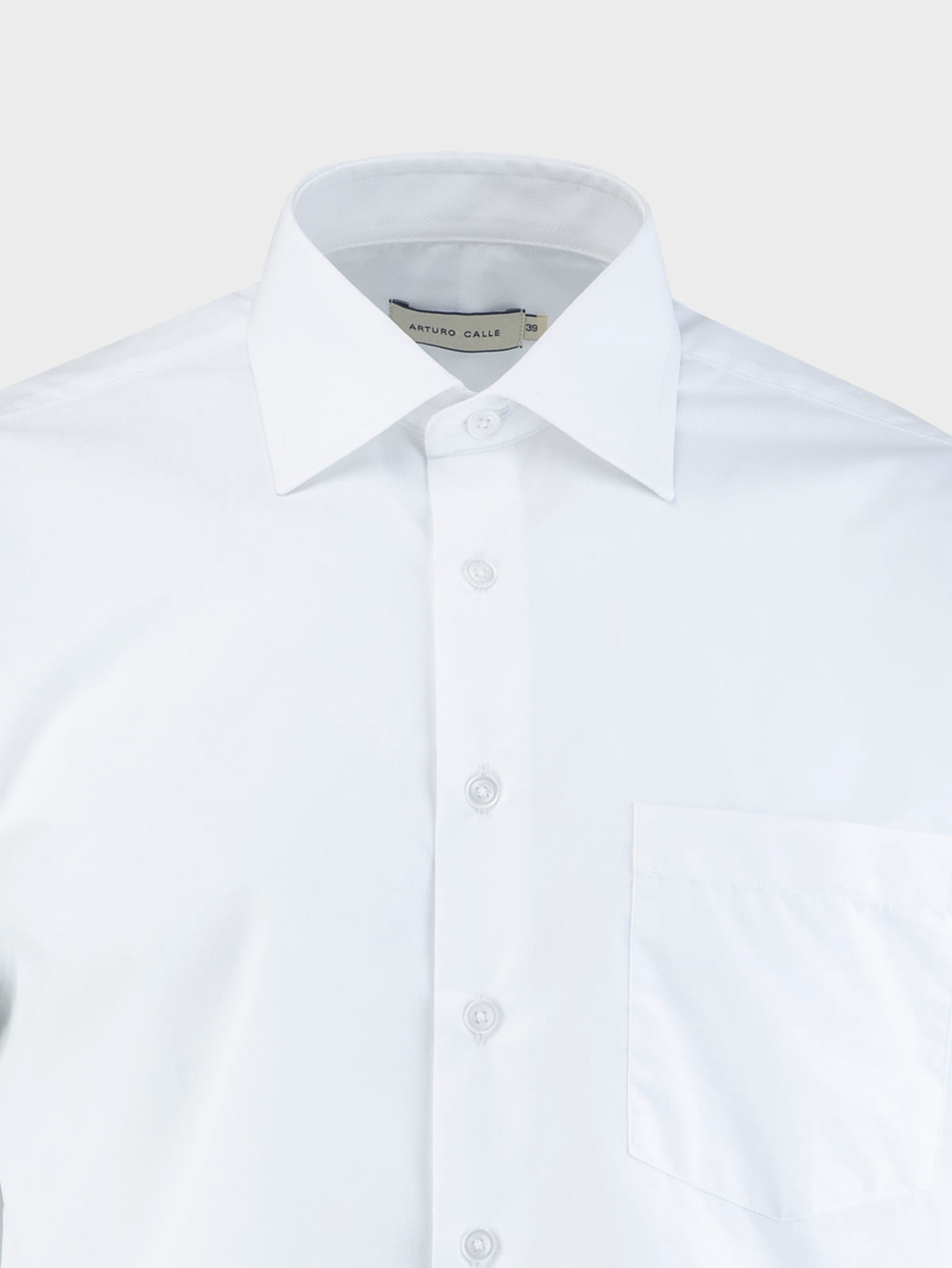 Camisa de vestir hombre blanca regular