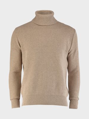 Suéter con Cuello Alto Unicolor para Hombre 17551