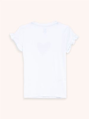 Camiseta Comfort Detalle Estampado para Niña 11256