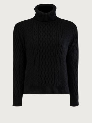 Sweater Tejido Cuello Alto para Mujer 22406