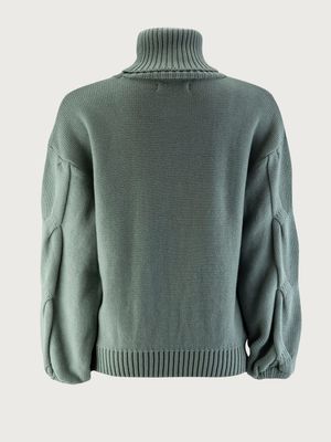 Sweater Unicolor Cuello Alto para Mujer 22204