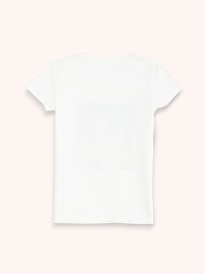 Camiseta Manga Corta con Estampado para Niña 11693