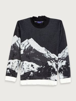 Sweater con Diseño Montañas Hombre Freedom 03197