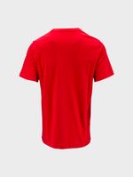 Camiseta Básica Roja Regular Fit para Hombre parte trasera