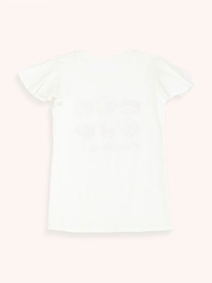 Camiseta con Mangas Tipo Arandela para Niña 12060