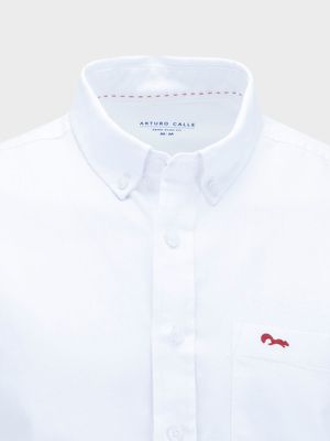Camisa Unicolor Manga Corta para Hombre 12203