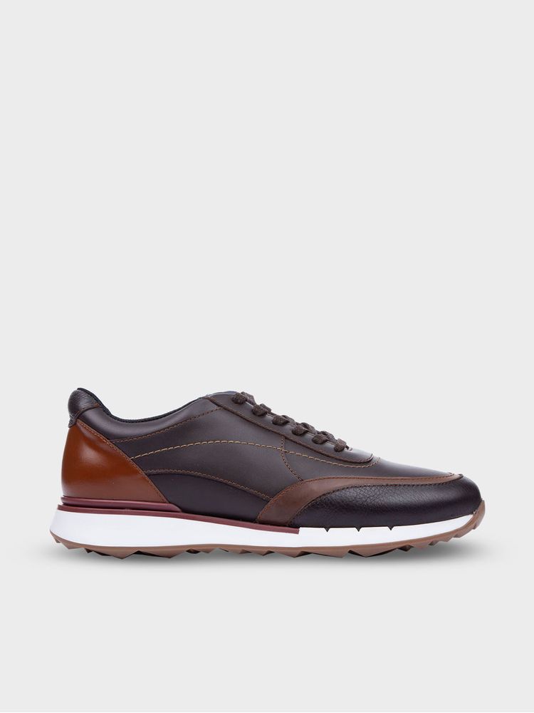 Tenis en Cuero con Apariencia Deportiva para Hombre 21185