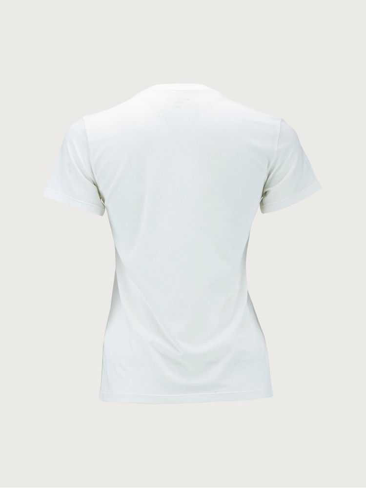 Camiseta Básica Manga Corta Monocromática para Mujer 26823