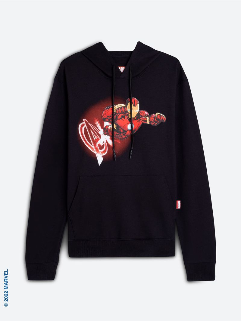Buzo Unicolor con Estampado Avengers para Hombre 10157