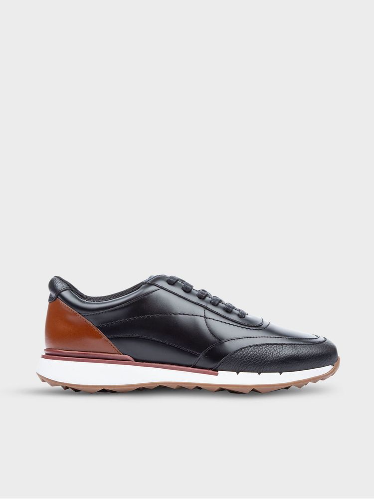 Tenis en Cuero con Apariencia Deportiva para Hombre 21185