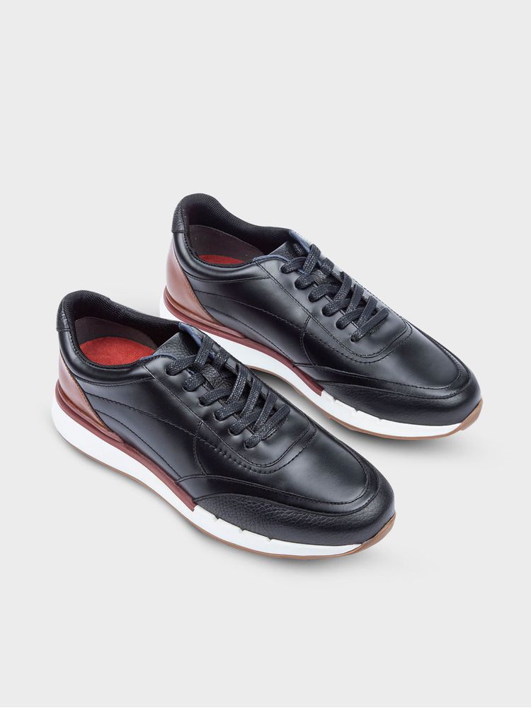 Tenis en Cuero con Apariencia Deportiva para Hombre 21185