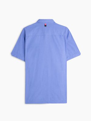 Camisa Manga Corta Unicolor para Hombre 01367