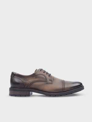 Zapatos Casuales en Cuero con Efecto Vintage para Hombre 27040
