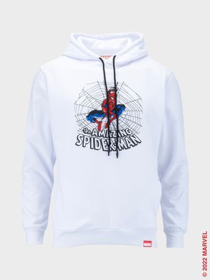 Buzo con Capota Y Estampado para Hombre: Spiderman 60 Años. 27279