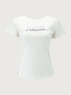 Camiseta Estampada Do It Now para Mujer 27584