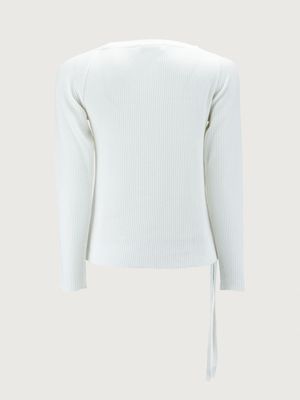 Sweater Tejido con Escote Asimétrico para Mujer 24184