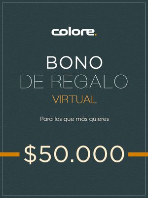 Bono de Regalo Virtual Colore $50.000