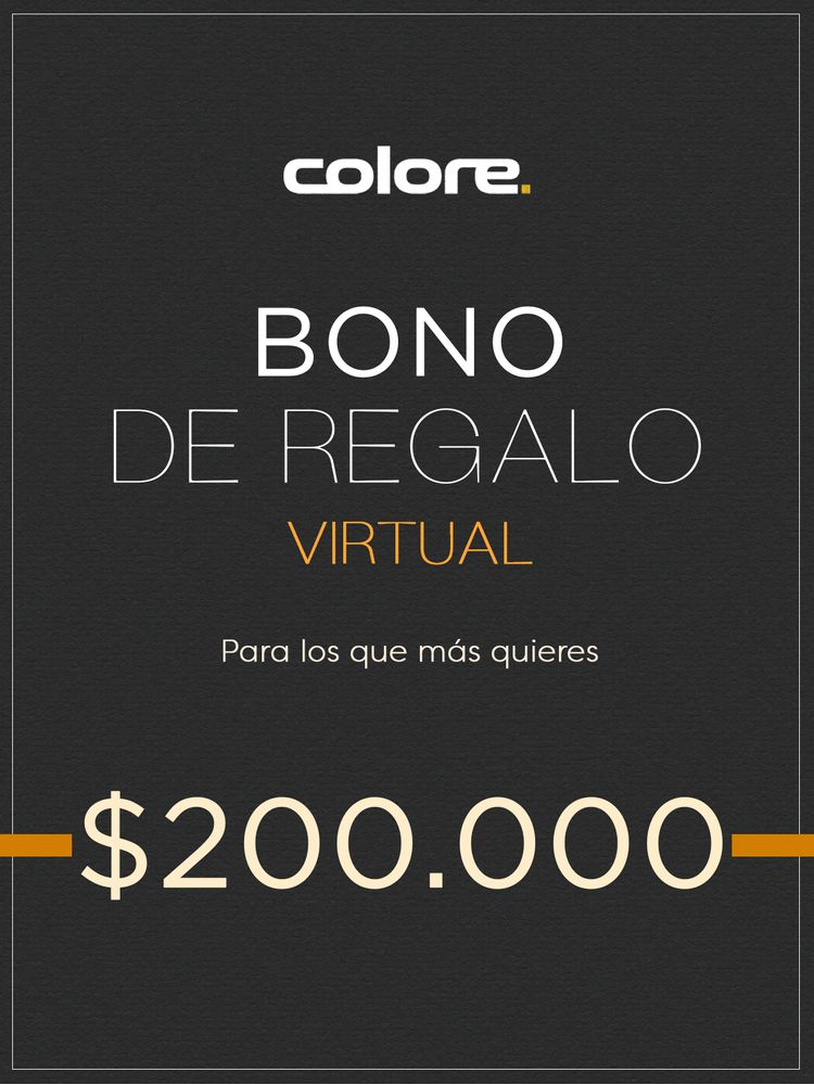 Bono de Regalo Virtual Colore $200.000
