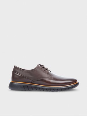 Zapatos Casuales Tipo Derby en Cuero para Hombre 24568
