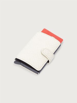 Slim Wallet Unicolor con Textura para Mujer 30259