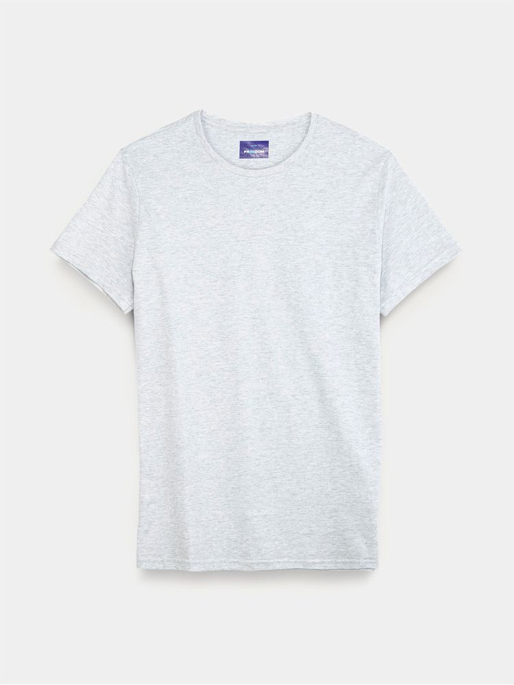 Camiseta Básica Unicolor Cuello Redondo para Hombre 00666