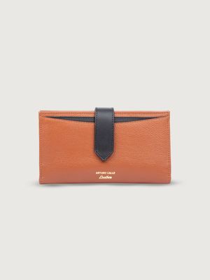 Billetera en Cuero Bicolor para Mujer 32079
