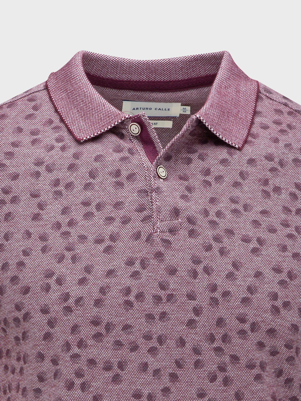 Polo Textura Bicolor Estampada para Hombre 22264