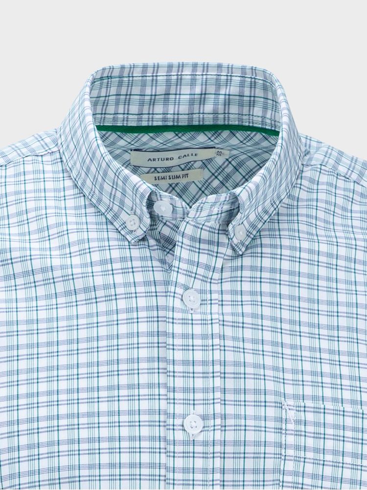 Camisa Cuadros Manga Larga para Hombre 33004