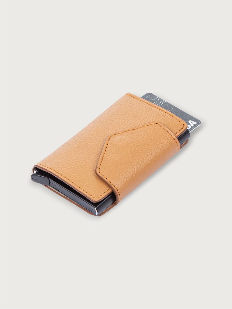 Slim Wallet Unicolor en Cuero para Mujer 33135