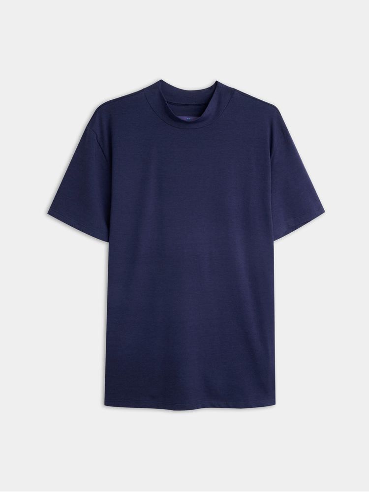 Camiseta Cuello Alto Unicolor para Hombre 04808