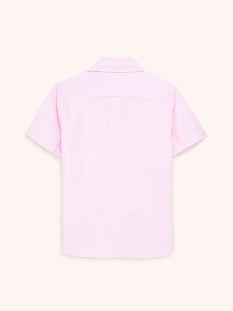 Camisa Unicolor Manga Corta para Niño 13911
