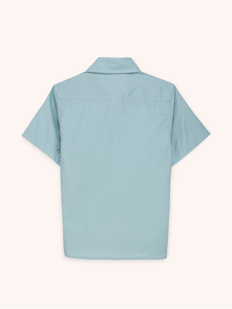 Camisa Unicolor Manga Corta para Niño 14044