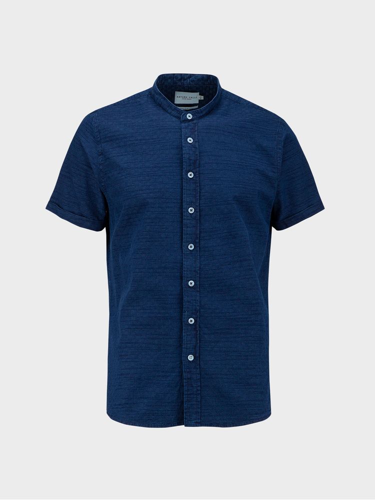 Camisa Denim Manga Corta para Hombre 34437
