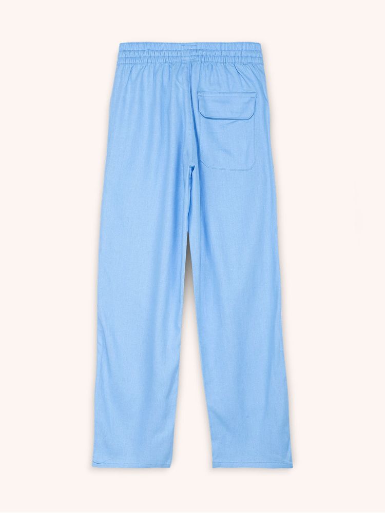 Pantalón Unicolor de Lino para Niño 13966
