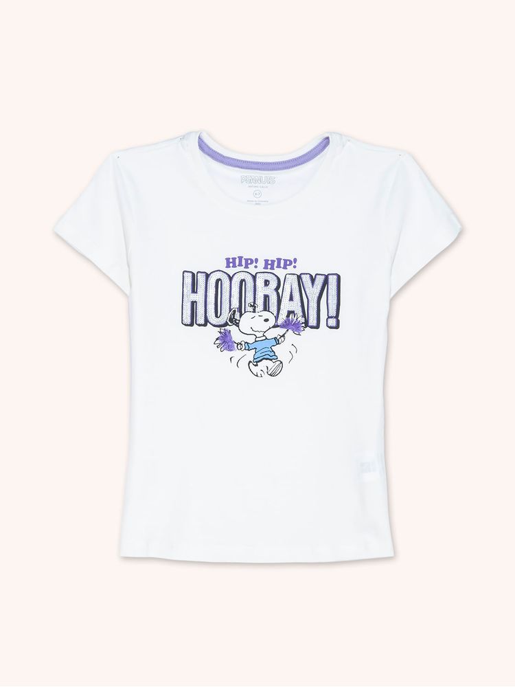 Camiseta Estampada Licencia Snoopy para Niña 13939