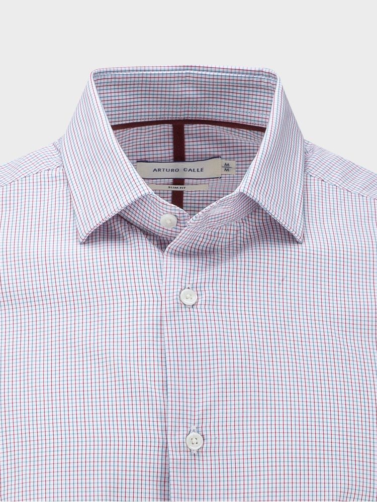 Camisa Business a Cuadros Manga Larga para Hombre 27325 27324