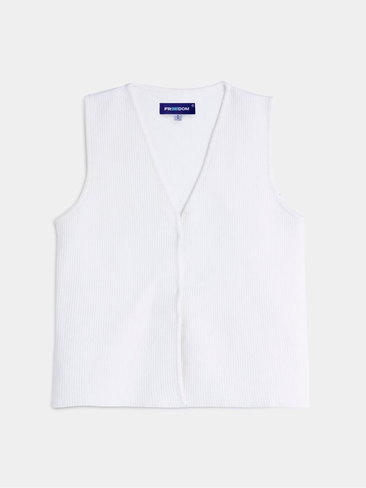 Chaleco Tejido Unicolor para Mujer 05132