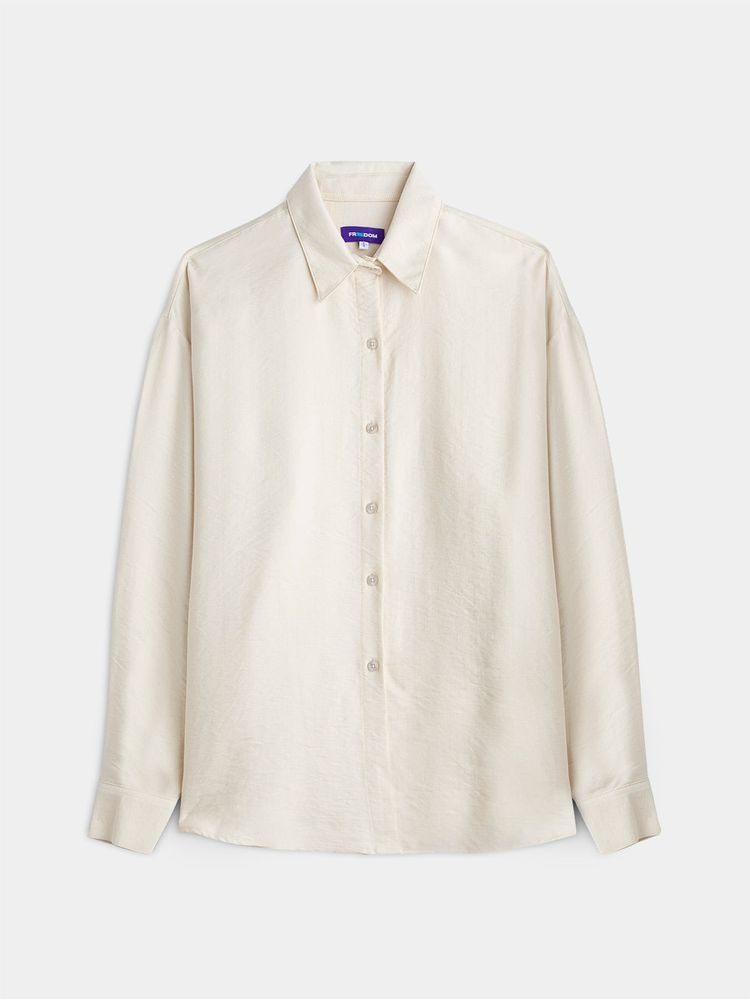 Camisa Oversize con Textura para Mujer 05194