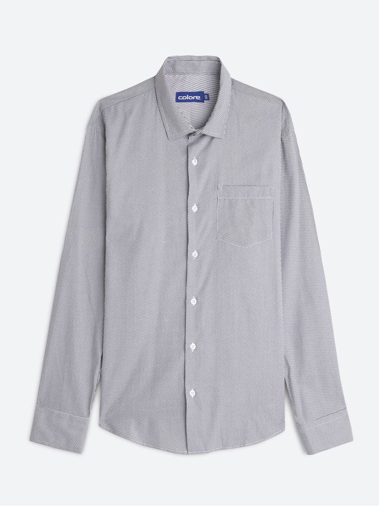 Camisa Casual Regular Fit A Rayas para Hombre 12469