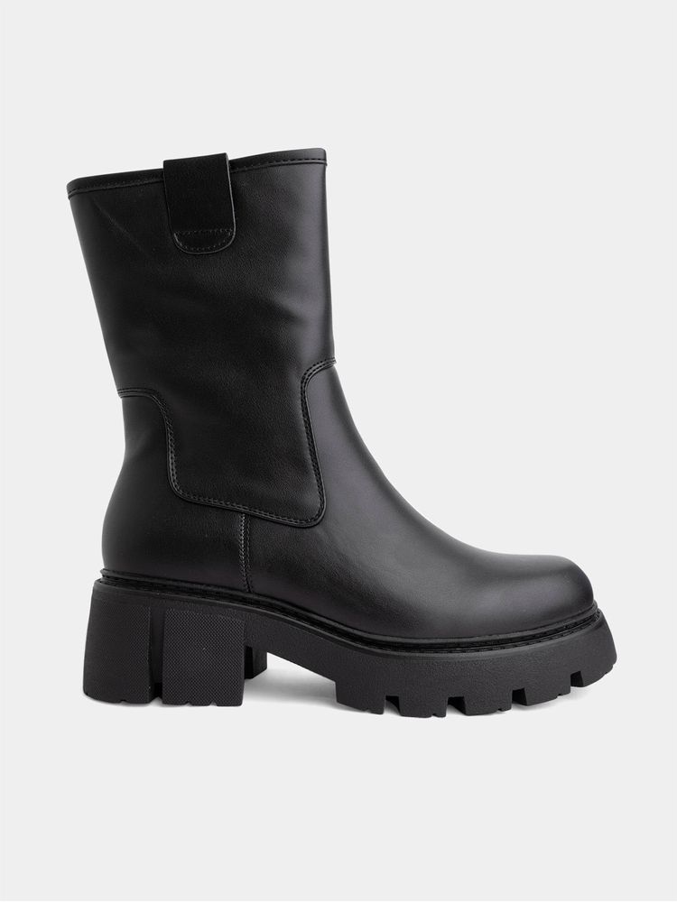Botas Tipo Chunky con Cierre para Mujer 05432