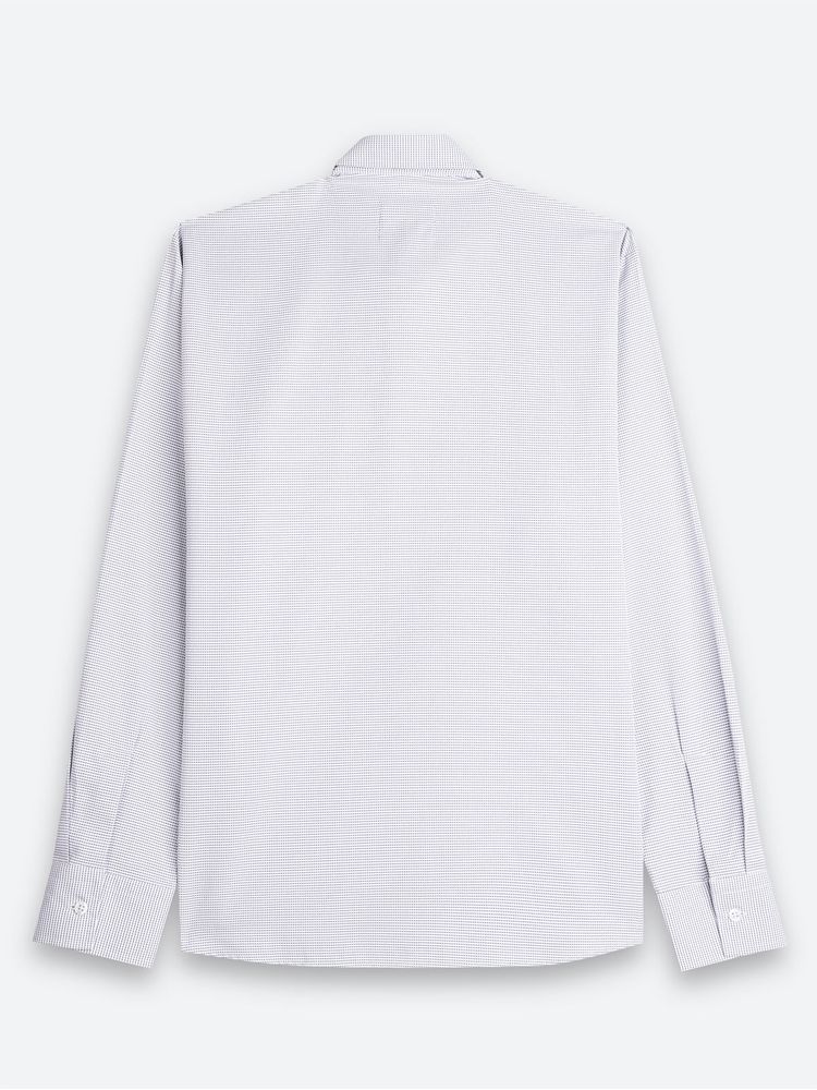 Camisa Casual Textura Manga Larga para Hombre 11516
