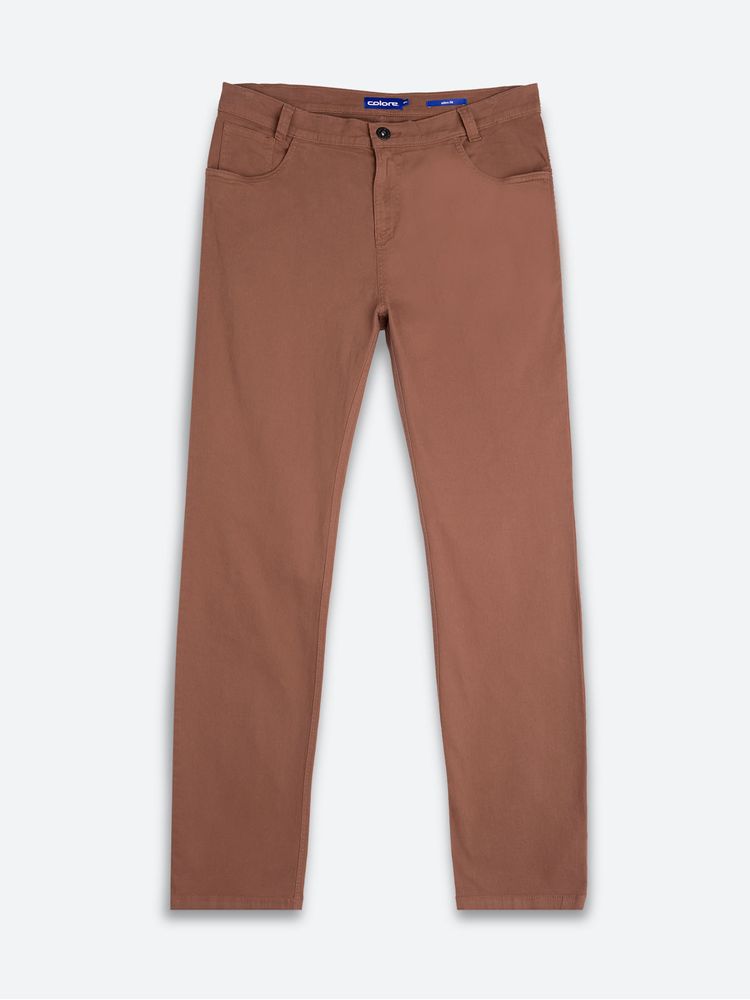 Pantalón Unicolor Slim Fit para Hombre 12356