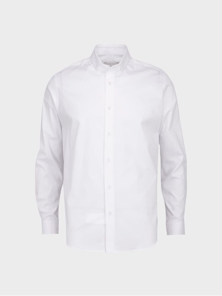 Camisa Business Unicolor Manga Larga para Hombre 30422