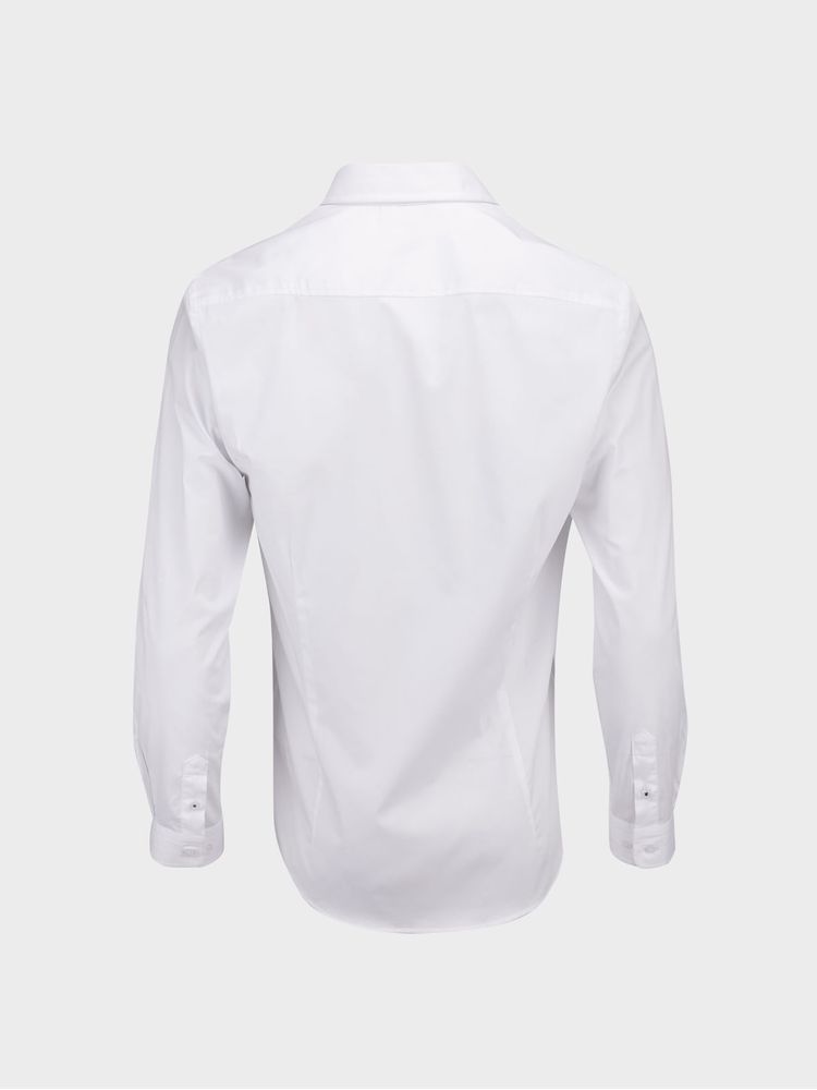 Camisa Business Unicolor Manga Larga para Hombre 30422