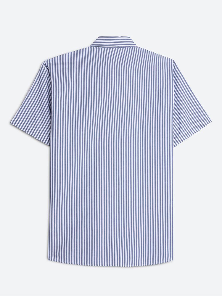 Camisa Casual Rayas Manga Corta para Hombre 11799