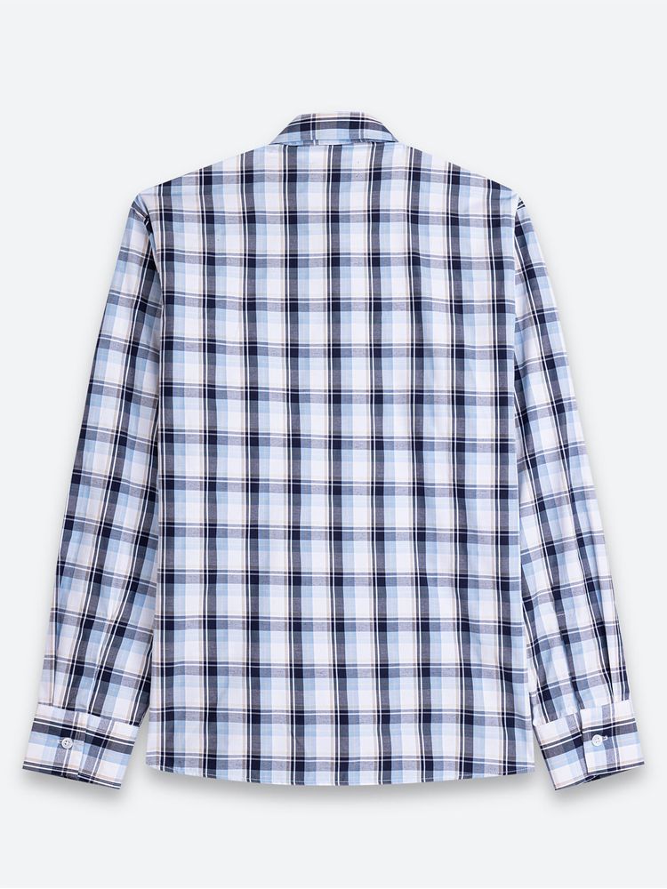 Camisa Casual Cuadros Manga Larga para Hombre 12463