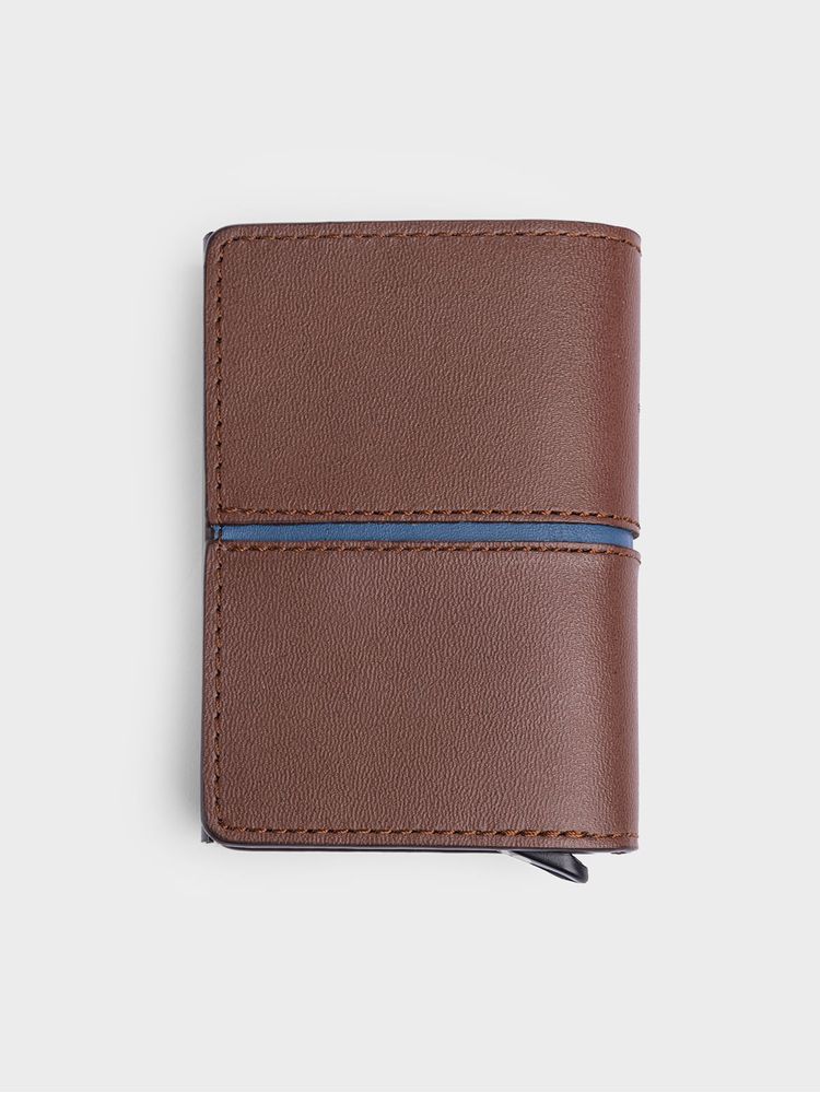 Slim Wallet Diseño en Contraste para Hombre 35505