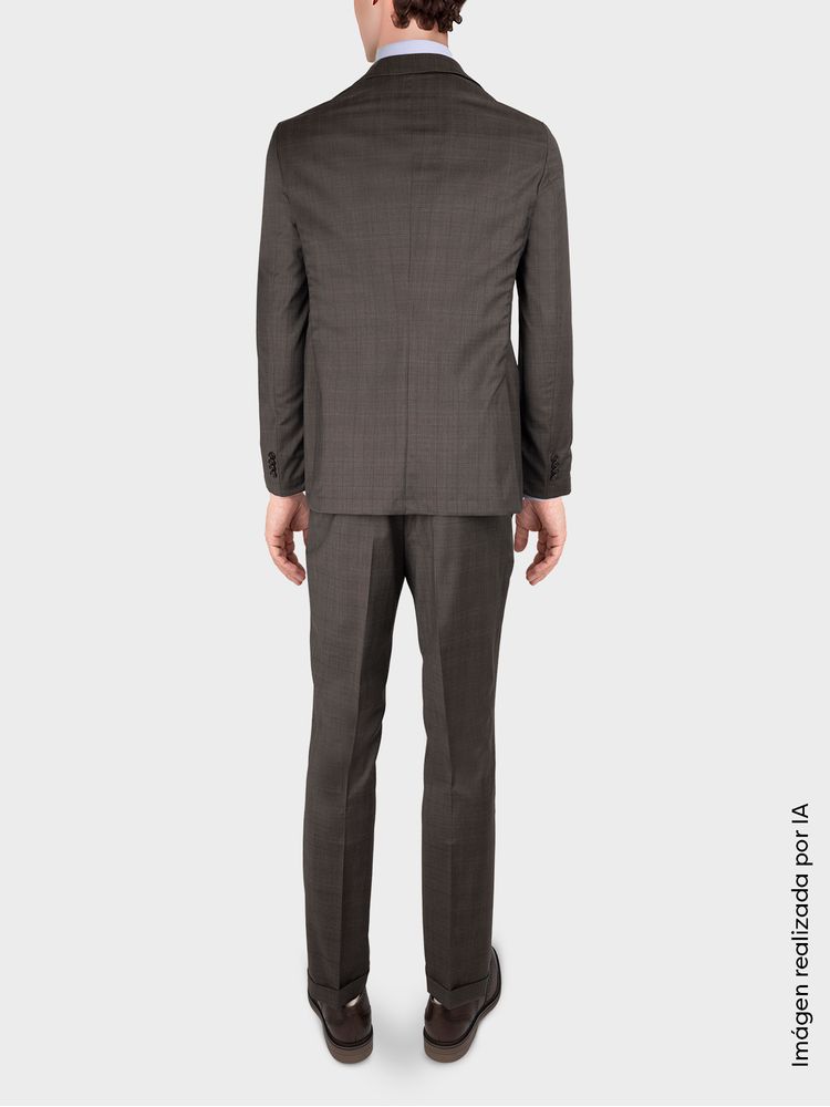Traje Colección Especial Diseño Cuadros Semi Slim Fit 05083