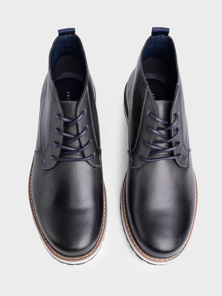 Bota Casual Deportiva con Suela en Contraste y Vintage 36498